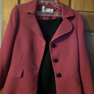 Tahari Cherry Lined Suit